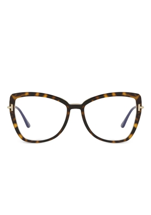 TOM FORD Eyewear butterfly full-rim eyeglasses - Brown