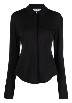 The Attico Elton fitted-waistline shirt - Black