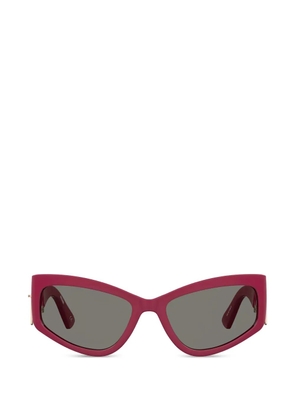 Moschino cat-eye zip sunglasses - Red