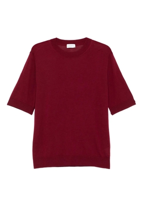 Ballantyne crew-neck wool T-shirt - Red