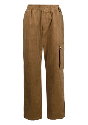 Family First corduroy straight-leg trousers - Neutrals