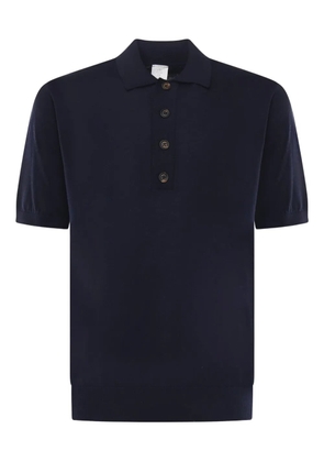 Eleventy buttoned polo knitwear - Blue