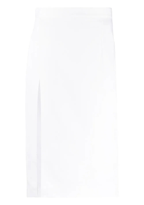 DSQUARED2 slit-detail high-waisted skirt - White