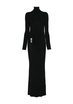 Brandon Maxwell Lainey draped maxi dress - Black