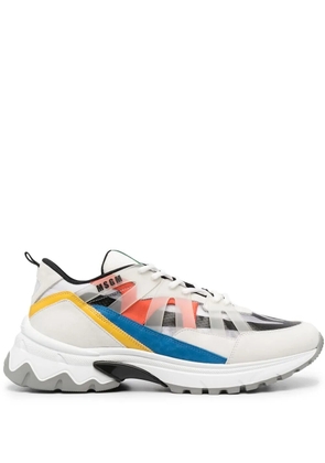 MSGM panelled low-top sneakers - Grey