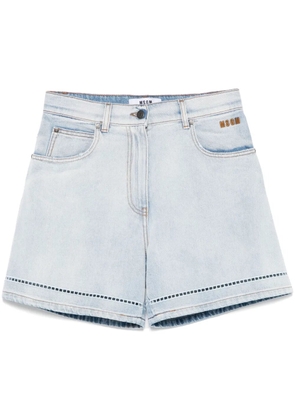 MSGM denim shorts - Blue