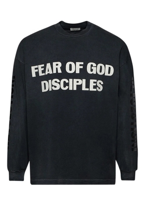 Fear Of God long-sleeve cotton T-shirt - Black