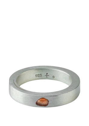 Parts of Four sterling silver Sistema sapphire ring