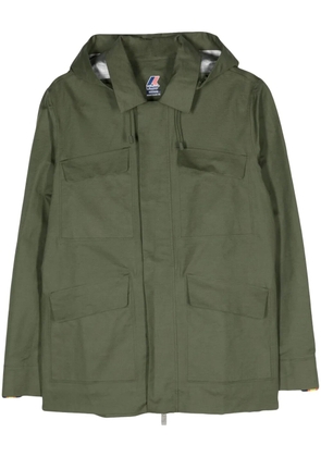 K-Way Erhal canvas hooded jacket - Green
