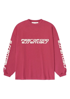 FEAR OF GOD ESSENTIALS 90s logo long-sleeve T-shirt - Red