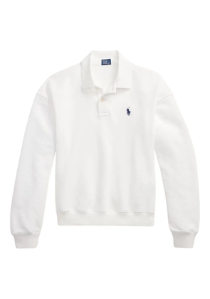 Polo Ralph Lauren long-sleeves logo-detail polo shirt - White