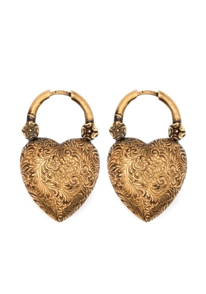 Chloé heart-shaped drop earrings - Gold