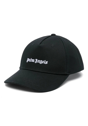 Palm Angels logo-embroidered cap - Black