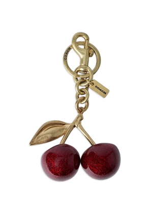 Coach cherry-motif keyring - Gold