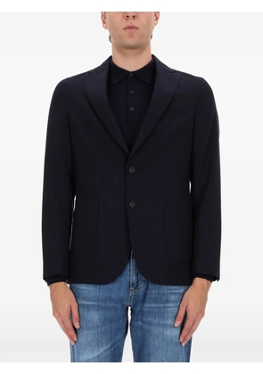BOSS button virgin wool blazer - Blue