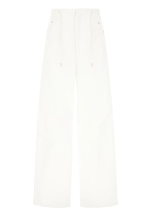 DARKPARK cotton palazzo pants - White