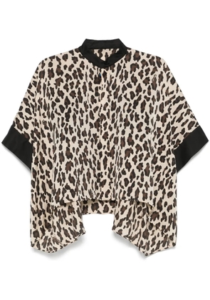 sacai leopard-print blouse - Black