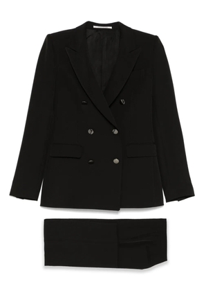 Tagliatore peak-lapels double-breasted suit - N1112 BLACK