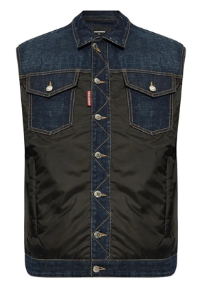 DSQUARED2 logo-tag gilet - Blue