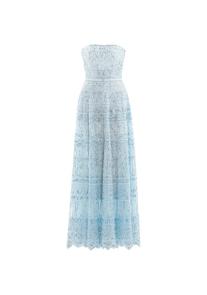 Saiid Kobeisy beaded-embroidered maxi dress - Blue