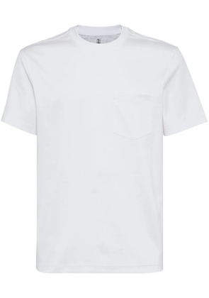 Brunello Cucinelli patch-pocket crew-neck T-shirt - White