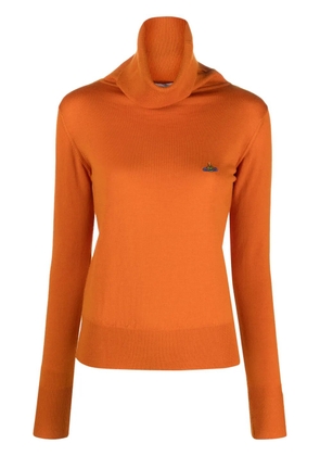 Vivienne Westwood Giulia Orb-embroidered jumper - Orange