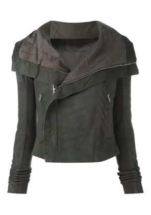 Rick Owens zip biker jacket - Grey