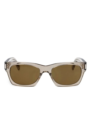 Saint Laurent Eyewear SL402 rectangle-frame sunglasses - Neutrals