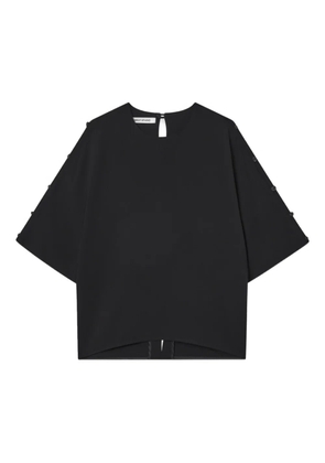 MARK KENLY DOMINO TAN Bayla button-detailed top - Black