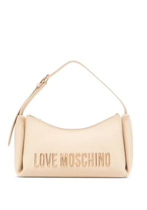Love Moschino embossed shoulder bag - Neutrals