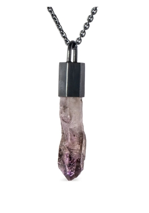 Parts of Four Talisman Specimen pendant necklace - Silver