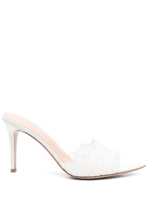 Gianvito Rossi 95mm Yvonne mules - White