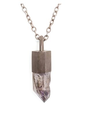 Parts of Four Talisman amethyst pendant necklace - Pink