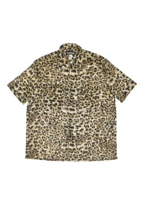monitaly leopard short-sleeve shirt - Neutrals