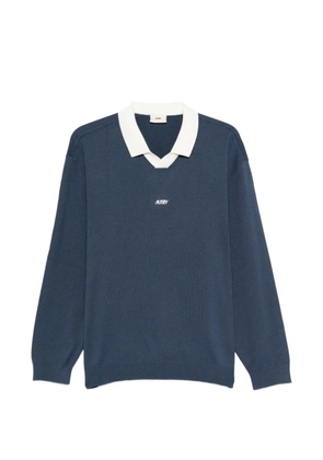 Autry v-neck long-sleeved T-shirt - Blue