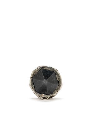 Parts of Four crystal stud earring - Black