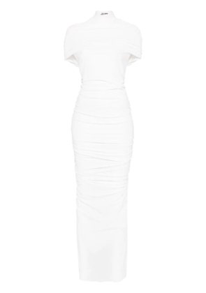 Jean Paul Gaultier jersey double-layer maxi dress - White