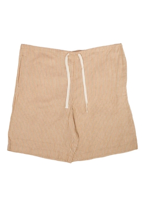Ts(S) striped drawstring-waist shorts - Brown
