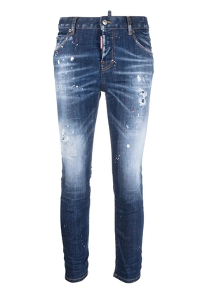 DSQUARED2 bleached skinny jeans - Blue
