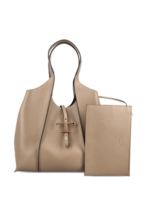 Tod's medium T-buckle tote bag - Neutrals