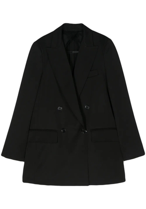 Max Mara double-breasted wool-blend blazer - Black
