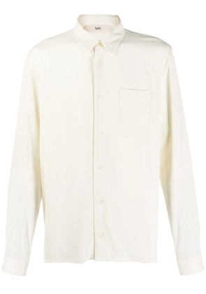 Séfr Hampus plain shirt - White