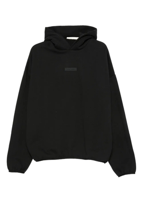 FEAR OF GOD ESSENTIALS logo-plaque hoodie - Black