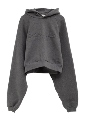 FEAR OF GOD ESSENTIALS 90s embossed-logo hoodie - Grey