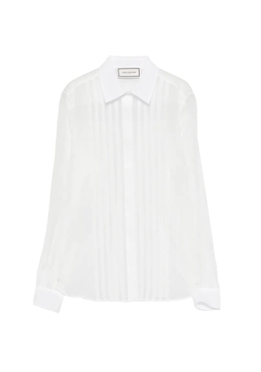 Tagliatore pleated shirt - White
