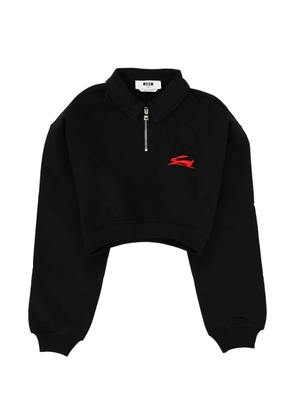 MSGM Follow The Rabbit half-zip sweatshirt - Black