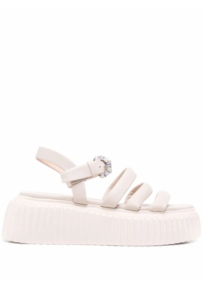 AGL strap-design platform sandals - Neutrals