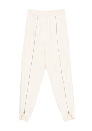 Tibi zip-detail track trousers - White