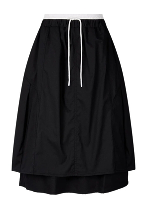 TOMBOY contrast-waist skirt - Black