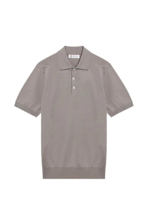 Brunello Cucinelli short-sleeve polo shirt - Brown